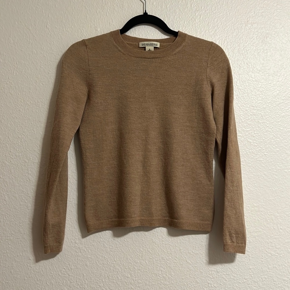 Tan wool sweater